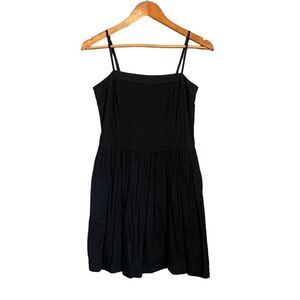 Armani Exchange black spaghetti strap dress. Size 6